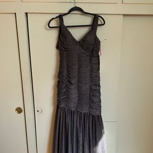 Monique Lhuillier Bridesmaid grey gown